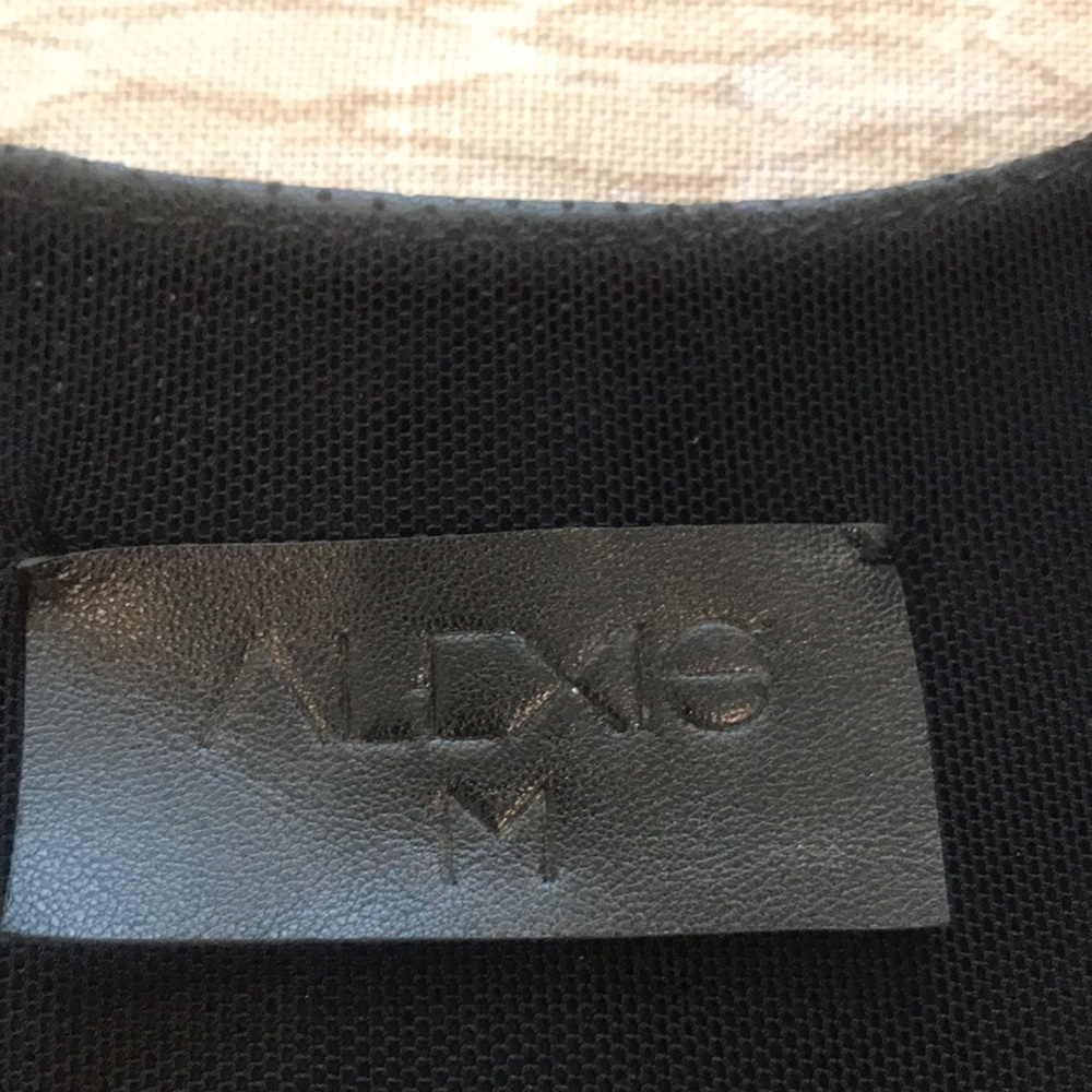 Alexis Black Leather Racer Back Top. Medium. New with Tags. - Picture 7 of 12